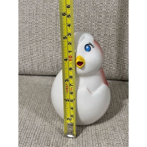 Target Bullseye Ceramic Easter Chick NWT White and Red Holiday Decor Bird - Picture 7 of 8